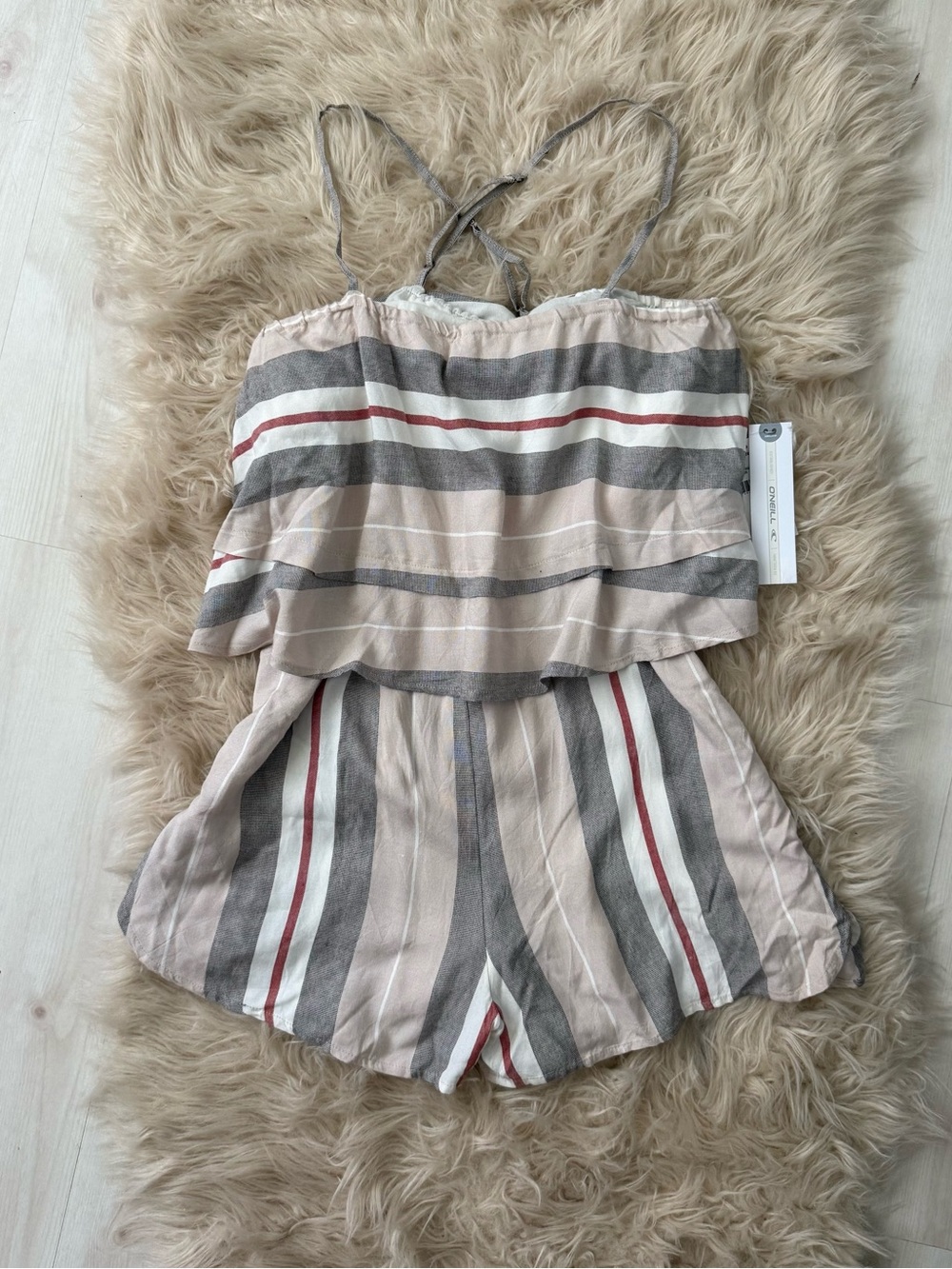 NWT O'Neill Striped Romper